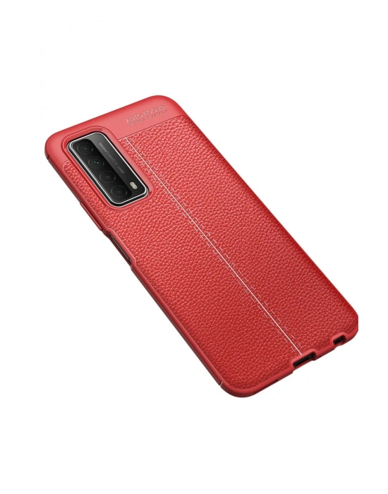 Newface Huawei P Smart 2021 Kılıf Auto Focus Kapak - Kırmızı