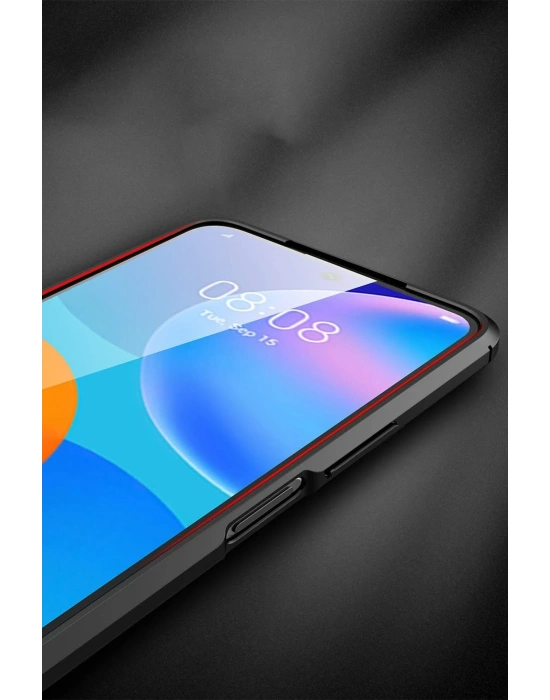 Newface Huawei P Smart 2021 Kılıf Auto Focus Kapak - Kırmızı