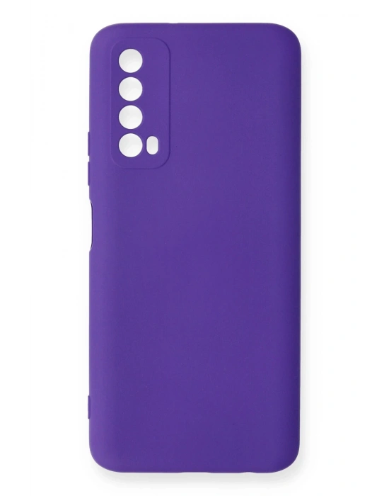 Newface Huawei P Smart 2021 Kılıf Nano içi Kadife Silikon - Mor