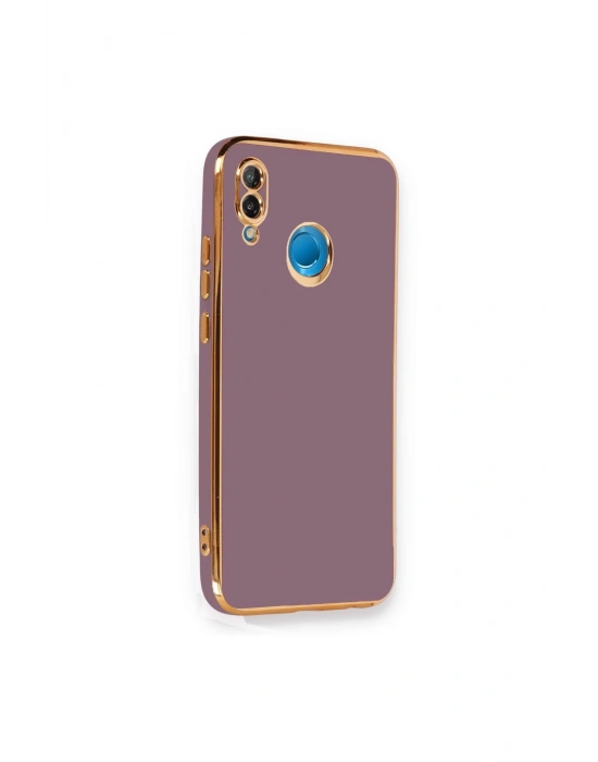 Newface Huawei P20 Lite Kılıf Volet Silikon - Mor