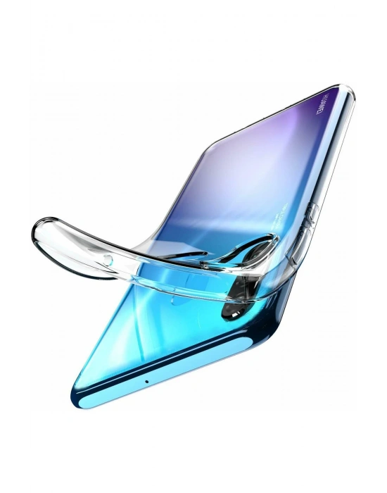 Newface Huawei P30 Lite Kılıf Lüx Şeffaf Silikon