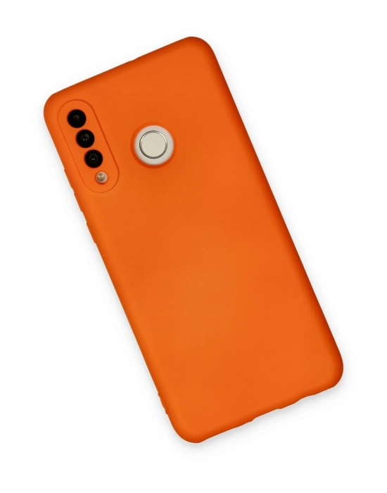 Newface Huawei P30 Lite Kılıf Nano içi Kadife Silikon - Turuncu