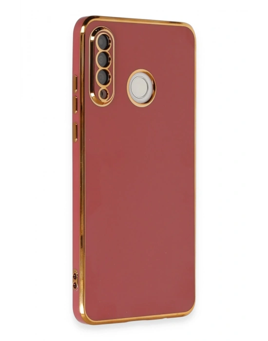 Newface Huawei P30 Lite Kılıf Volet Silikon - Kırmızı