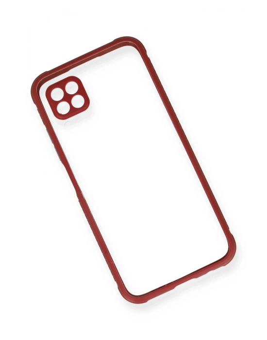 Newface Huawei P40 Lite Kılıf Miami Şeffaf Silikon - Fuşya