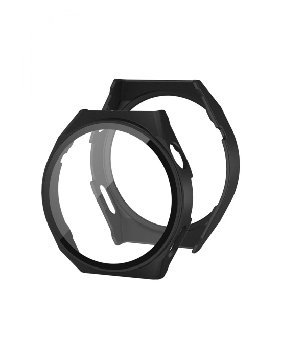 Newface Huawei Watch GT3 42mm Dota Camlı Kasa Ekran Koruyucu - Siyah