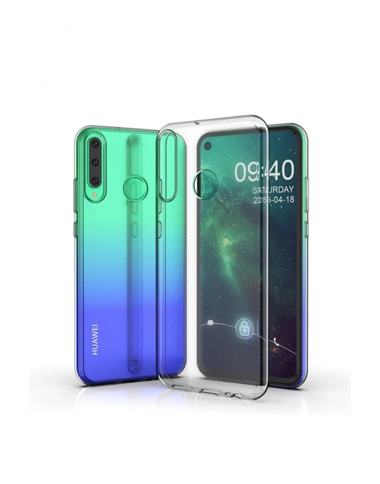 Newface Huawei Y6P Kılıf Lüx Şeffaf Silikon - Şeffaf
