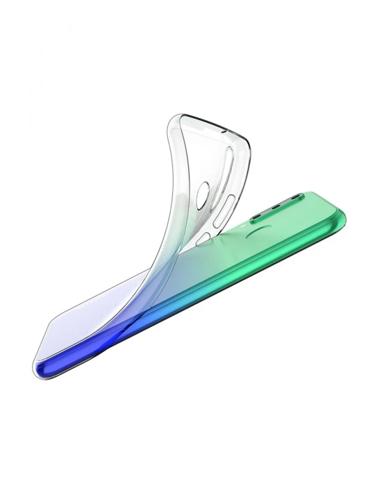 Newface Huawei Y6P Kılıf Lüx Şeffaf Silikon - Şeffaf