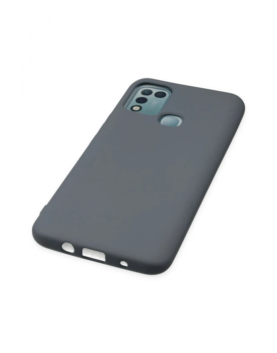 Newface İnfinix Hot 10 Play Kılıf Nano içi Kadife Silikon - Gri