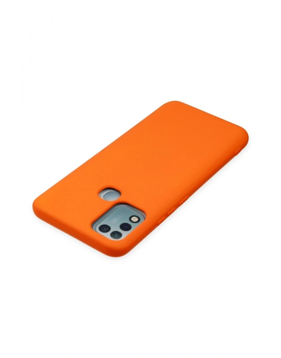 Newface İnfinix Hot 10 Play Kılıf Nano içi Kadife Silikon - Turuncu