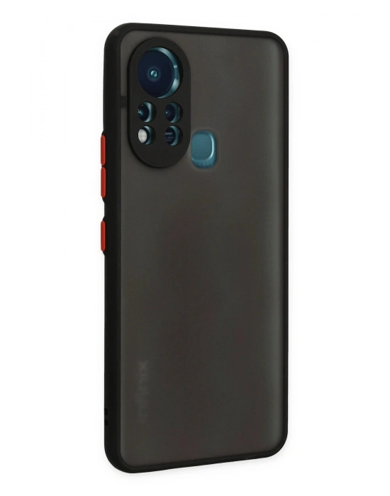 Newface İnfinix Hot 11s Kılıf Montreal Silikon Kapak - Siyah