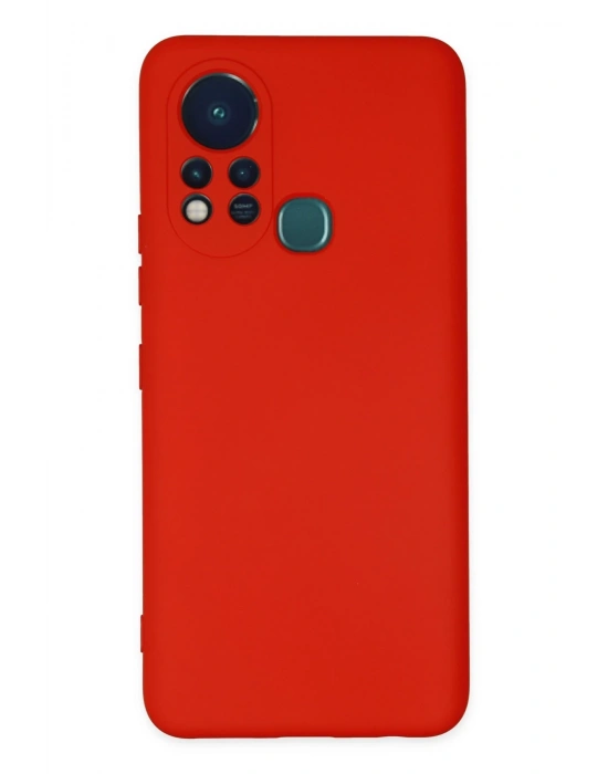 Newface İnfinix Hot 11s Kılıf Nano içi Kadife Silikon - Kırmızı