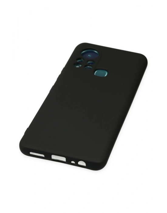 Newface İnfinix Hot 11s Kılıf Nano içi Kadife Silikon - Siyah