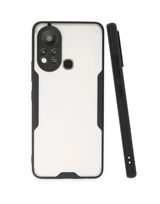 Newface İnfinix Hot 11s Kılıf Platin Silikon - Siyah