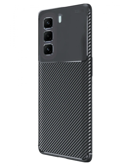 Newface İnfinix Hot 50 Pro Plus 4G Auto Focus Karbon Kapak - Siyah