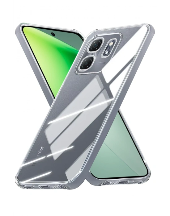 Newface İnfinix Smart 9 Kılıf Lüx Şeffaf Silikon