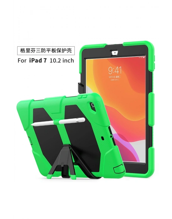 Newface iPad 10.2 (7.nesil) Kılıf Griffin Tablet Kapak - Yeşil