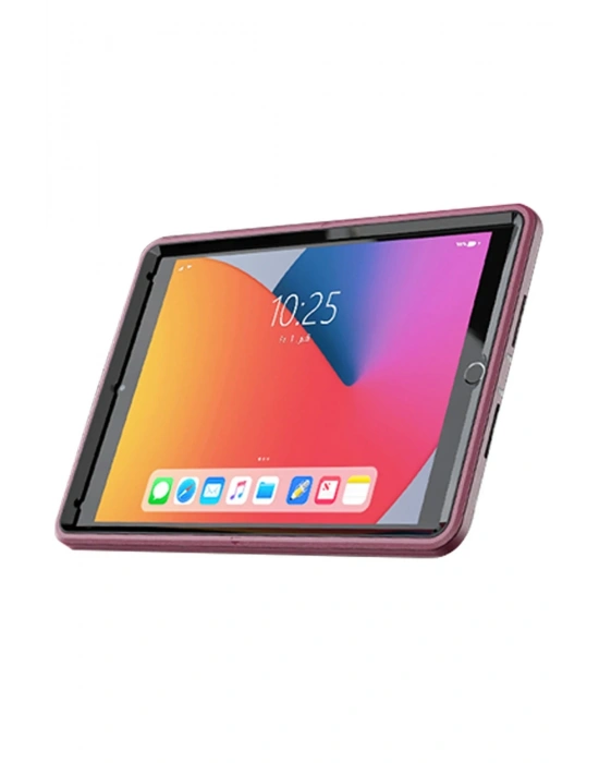 Newface iPad 10.2 (7.nesil) Kılıf Hand Strap Tablet Kılıfı - Mürdüm
