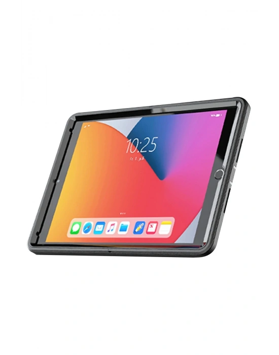 Newface iPad 10.2 (7.nesil) Kılıf Hand Strap Tablet Kılıfı - Siyah