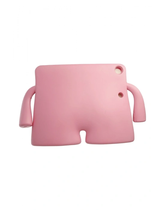 Newface iPad 10.2 (7.nesil) Kılıf Karakter Tablet Silikon - Açık Pembe