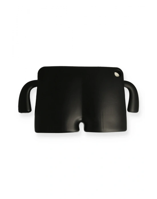 Newface iPad 10.2 (7.nesil) Kılıf Karakter Tablet Silikon - Siyah