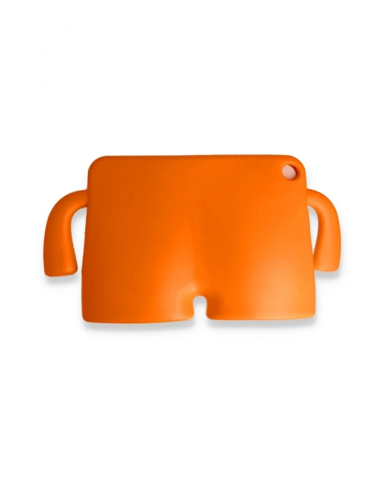 Newface iPad 10.2 (7.nesil) Kılıf Karakter Tablet Silikon - Turuncu