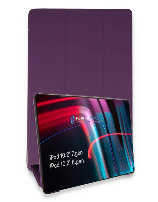 Newface iPad 10.2 (7.nesil) Kılıf Tablet Smart Kılıf - Mor