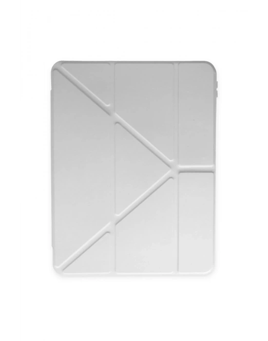 Newface iPad 2022 10.9 (10.nesil) Kılıf Kalemlikli Mars Tablet Kılıfı - Gri