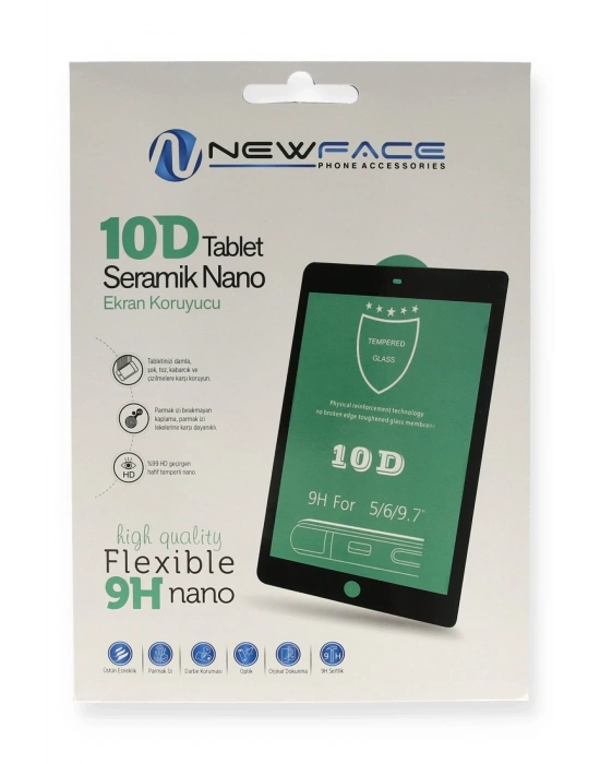 Newface iPad 4 9.7 Tablet 10D Seramik Nano