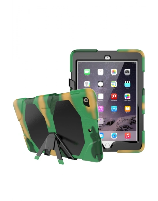 Newface iPad 5 Air 9.7 Kılıf Griffin Tablet Kapak - Kamuflaj