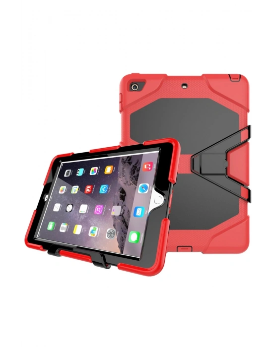 Newface iPad 5 Air 9.7 Kılıf Griffin Tablet Kapak - Kırmızı