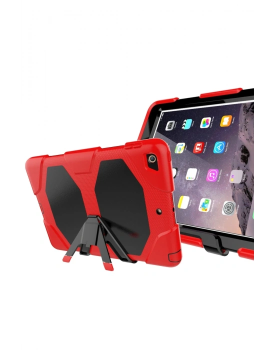 Newface iPad 5 Air 9.7 Kılıf Griffin Tablet Kapak - Kırmızı