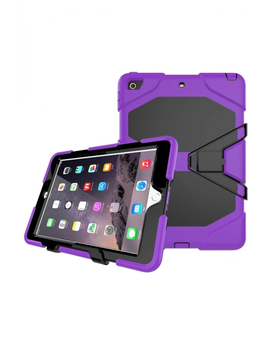 Newface iPad 5 Air 9.7 Kılıf Griffin Tablet Kapak - Mor