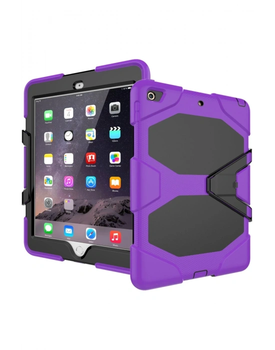 Newface iPad 5 Air 9.7 Kılıf Griffin Tablet Kapak - Mor