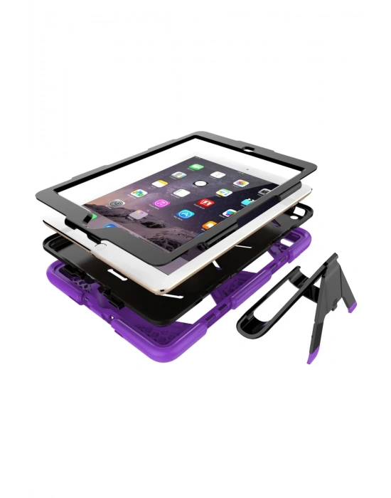 Newface iPad 5 Air 9.7 Kılıf Griffin Tablet Kapak - Mor