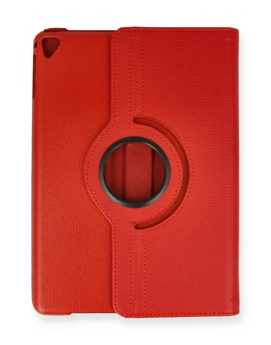 Newface iPad 9.7 (2018) Kılıf 360 Tablet Deri Kılıf - Kırmızı