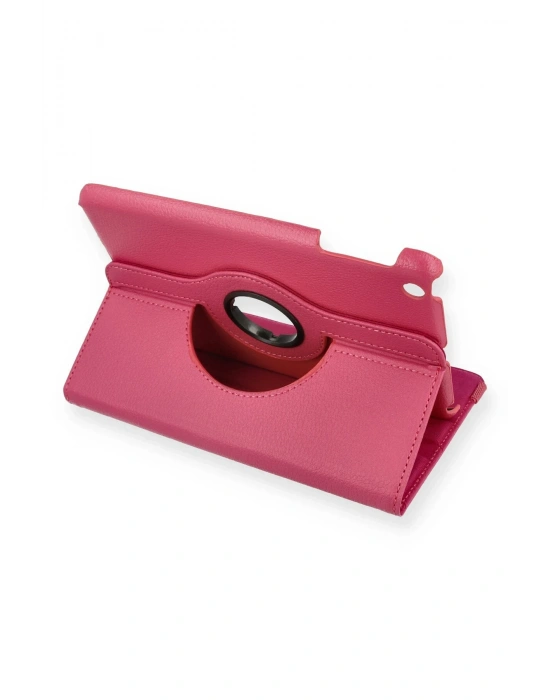Newface iPad Mini 1 Kılıf 360 Tablet Deri Kılıf - Pembe