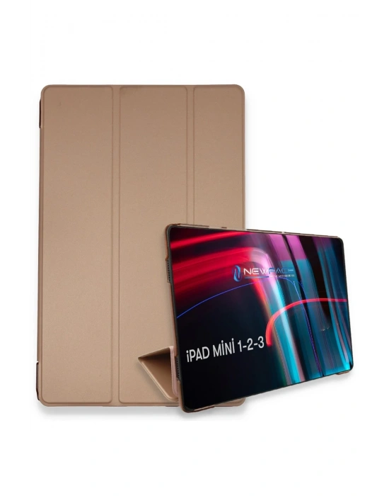 Newface iPad Mini 3 Kılıf Tablet Smart Kılıf - Rose Gold