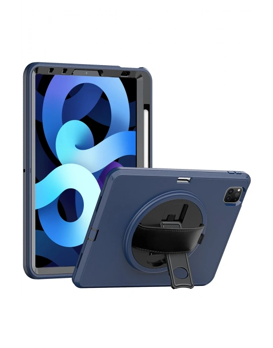 Newface iPad Pro 11 (2018) Kılıf Hand Strap Tablet Kılıfı - Lacivert