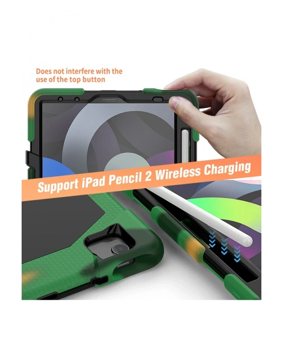 Newface iPad Pro 11 (2020) Kılıf Griffin Tablet Kapak - Kamuflaj