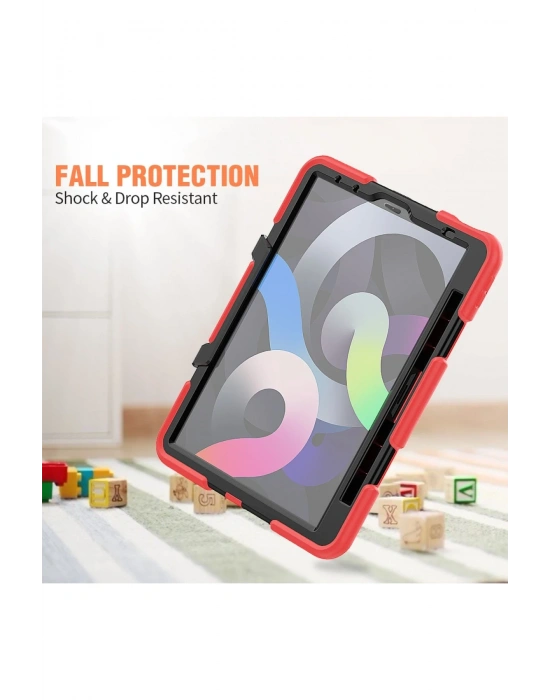 Newface iPad Pro 11 (2020) Kılıf Griffin Tablet Kapak - Kırmızı