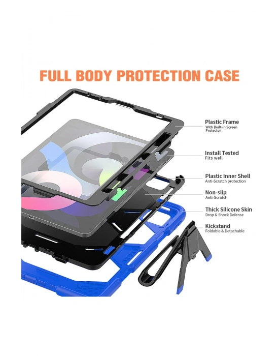 Newface iPad Pro 11 (2020) Kılıf Griffin Tablet Kapak - Mavi