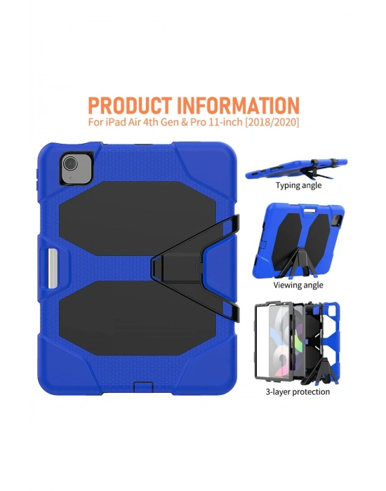 Newface iPad Pro 11 (2020) Kılıf Griffin Tablet Kapak - Mavi