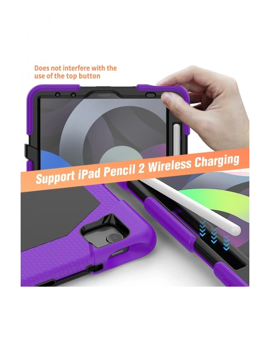 Newface iPad Pro 11 (2020) Kılıf Griffin Tablet Kapak - Mor