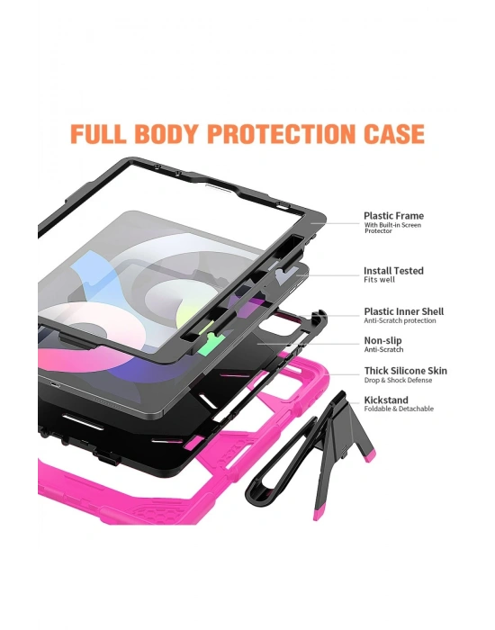 Newface iPad Pro 11 (2020) Kılıf Griffin Tablet Kapak - Pembe