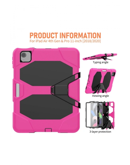 Newface iPad Pro 11 (2020) Kılıf Griffin Tablet Kapak - Pembe