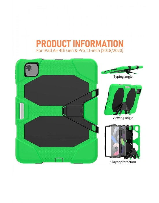 Newface iPad Pro 11 (2020) Kılıf Griffin Tablet Kapak - Yeşil