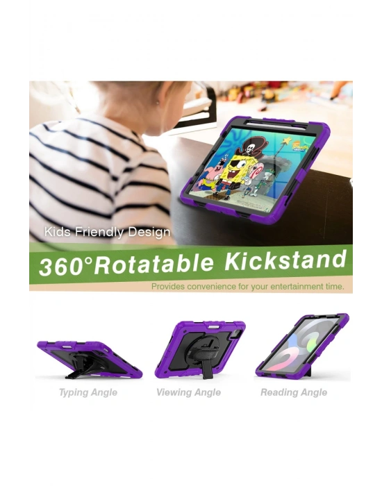 Newface iPad Pro 11 (2020) Kılıf Pars Tablet Kapak - Mor