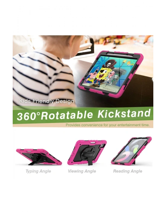 Newface iPad Pro 11 (2020) Kılıf Pars Tablet Kapak - Pembe