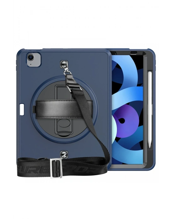 Newface iPad Pro 11 (2020) Kılıf Strap-C Otterbox Tablet Kapak - Lacivert