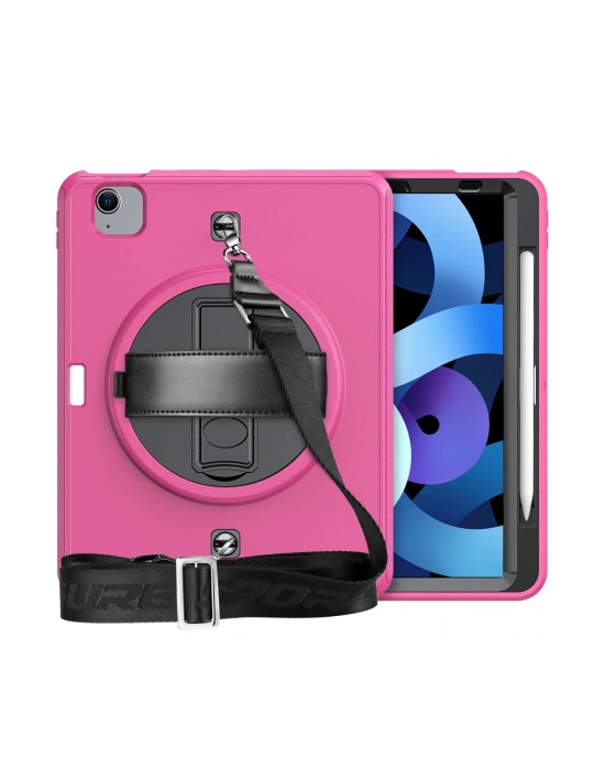 Newface iPad Pro 11 (2020) Kılıf Strap-C Otterbox Tablet Kapak - Pembe